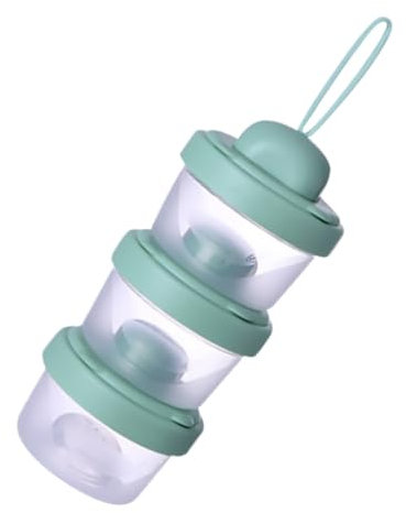 PEPLAYTAL 1 Ensemble Boîte à Lait Poudre Portable à Couches Conteneur de Stockage pour Voyage Activités Extérieures Distributeur Alimentaire Évite Gaspillage Déversements