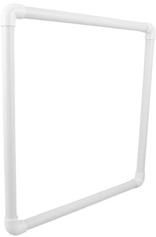 CLISPEED Barriera Galleggiante per Laghetto 40 CM in Plastica Bianca Anello per Piante e Pesci Funzione di Alimentazione Barriera Vegetale per Acquari e Stagni Accessorio Ecosistema