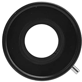 Anillo adaptador de lente de cámara con montura C a montura CS con apertura ajustable, construcción de metal para fotografía y videografía profesionales, negro
