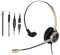 MAIRDI Telephone Headset with RJ9 & 3.5mm Connectors for Landline Deskphone and Smartphone PC Laptops, Mono Call Center Office Headset with Noise Canceling Microphone for Yealink Snom