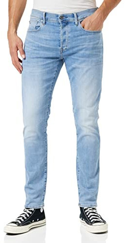 G-STAR 3301 Slim Jeans Vaqueros, Azul (Lt Indigo Aged 51001-8968-8436), 32W / 32L Hombre