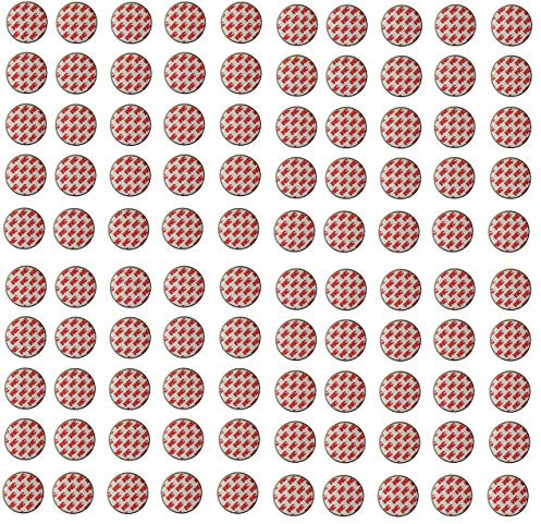 Rauchmelder Magnethalter - 100er Set - Selbstklebend für alle gängigen Rauchmelder - 3M Klebepads mit Magnethalterung zur einfachen Befestigung ohne Bohren und Schrauben