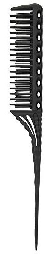 Pettine Per Spazzola Professionale, Pettine Per Capelli Multifunzione, Spazzola Per Pettinatura Portatile, Spazzola Per Cotonatura, Spazzola Per Cotonare Le Acconciature, Per Tutti I Tipi(Nero)