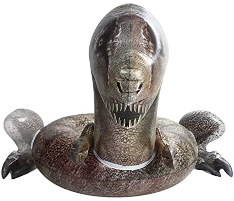 Anillo de natación inflable Tyrannosaurus Rex Material de PVC para adultos y niños uso en piscina o parque acuático
