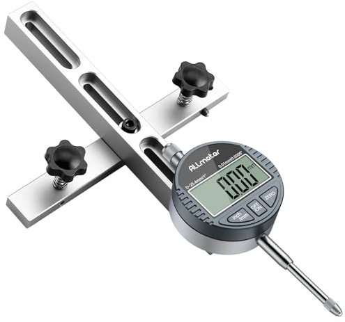ALLmeter Digital Table Saw Gauge with Dial Indicator 0-1 Inch Range