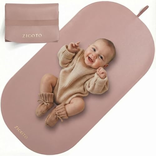 Beautiful Portable Baby Changing Pad - Wipeable Waterproof Diaper Mat