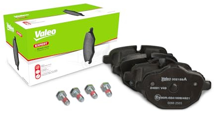 VALEO Plaquettes de frein Expert 302159A, Jeu de 4 plaquettes, Essieu Arrière, Accessoires inclus - Certifiées ECE-R90