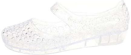Generisch Jelly Sandalia Mujer Transparente Slide Verano Sandalias Planas Verano Playa Zapatos de Agua Casual Zapatillas de Baño Ligero