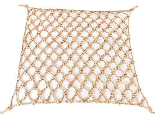 Barnsäkerhetsnät för lekplats, 1 x 15 m, 6 cm nät, 4 mm tjocklek – hållbart och barnsäkert, perfekt för utomhuslekplatser, garanterar säkerhet och skoj