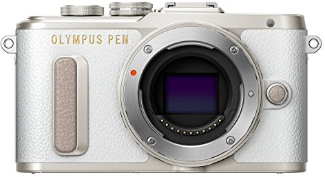 Olympus V205080WE000 Pen E-PL8 Appareil Photo Noir/Marron/Blanc