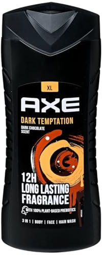 3x Axe Duschgel 3in1 (für Körper,Gesicht,Haar) - Dark Temptation - 400ml