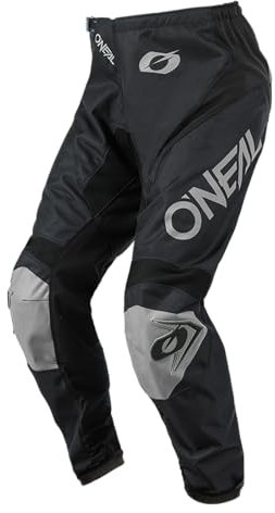O'NEAL | Pantalones de Motocicleta | Enduro Motocross | máxima Libertad de Movimiento, diseño Transpirable y Duradero | Pantalones Matrix Ridewear | Adultos | Negro Gris | Talla 28/44
