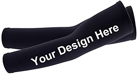TopTie Personalizado Mangas para Brazos Manguitos Bicicleta y Running Manguitos Ciclismo Protectora Solar de Brazo de Voleibol, Fútbol, Baloncesto Hombres y Mujeres 1 par