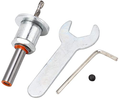 Punta per Trapano Svasatore Regolabile 4,0 X 8 mm 0,16 X 0,31 Pollici in Acciaio Legato con Arresto per Svasatura e Maschiatura su Legno