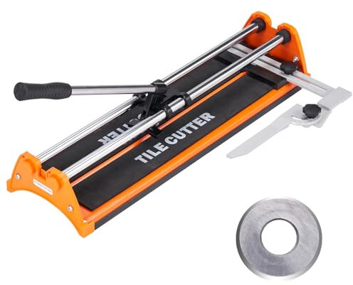 VEVOR Tagliapiastrelle Manuale da 430 mm Utensili da Taglio per Piastrelle con Infrarossi Taglia Mattonelle Gres Ceramica Porcellanata a Mano Professionale Spessore di Taglio 4-12 mm a Doppia Rotaia