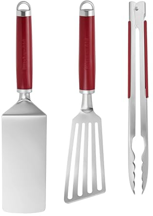 KitchenAid 3pc Indoor Grilling Set – Empire Red