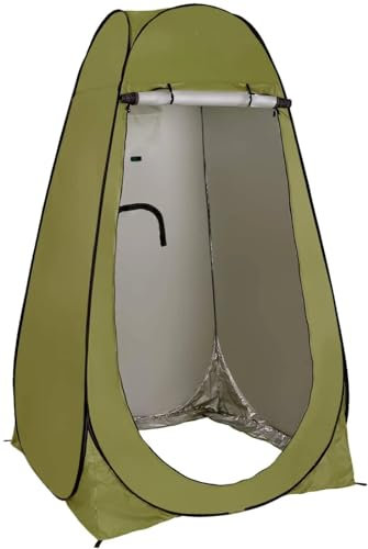 WildSky All-in-one pop-up tent, functions as a portable shower, toilet, dressing room, baby sun shade and storage. (Green)
