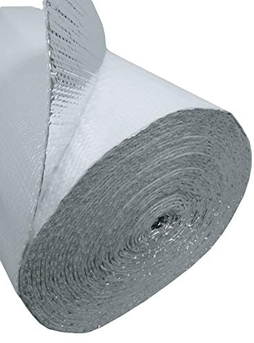 COLL7AWS 48x125 500sqft Double Bubble White Reflective Foil Greenhouse Insulation R8