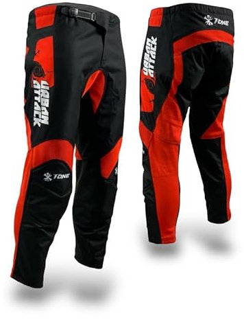 TLA T-One Pantaloni Moto Cross, Enduro, Quad, robusti, Leggeri. Taglie sino 46-6XL per Uomo, Donna, Bambino. Abbigliamento Moto, Tuta Motocross, Enduro, Quad
