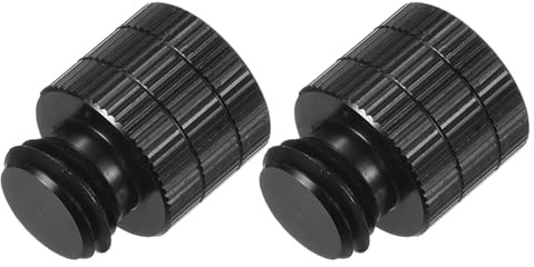 sourcing map 2PCS Mic Stand Adapter 3/8 Female to M12 Male Screw Thread Adapter for Microphone Stand to Camera Tripod Mount Adapter