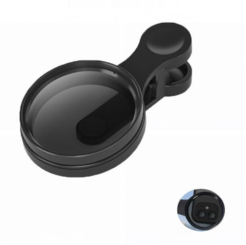 Filtre de Lentille Polarisante CPL de 52mm,Filtre Polarisant CPL pour Smartphones,Adaptateur à Clipser,Filtre ND,CPL Variable Professionnel Élimine Reflets et Améliore Couleurs