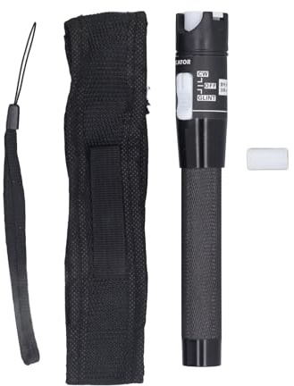 80MW Fiber Optic Test Pen, Fault Detector Portable Tester, 2.5mm Universal Connector, Non, for Optical Fiber Maintenance
