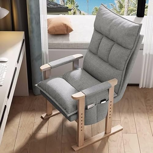 Poltrona lounge con braccioli e tasche laterali per una comoda seduta in soggiorno, camera da letto o dormitorio, arredamento elegante e funzionale per la casa