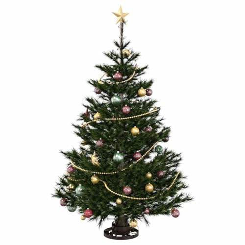 vidaXL Julgranställ Antik koppar 40 x 40 x 20.5 cm Stål, Snygg julgransfot, modern bas inomhus, hållbart stöd för julen, säsongsinredning, stål