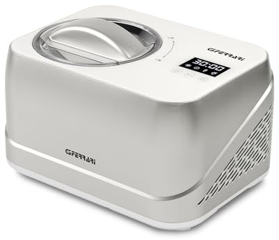 G3 Ferrari G20175 Neve Gelatiera Auto-Refrigerante, 1 Litro/600 g di Gelato, Funzione Gelato e Sorbetto, Contenitore INOX, Timer, Basso Consumo, Gas Ecologico, Facile da Pulire