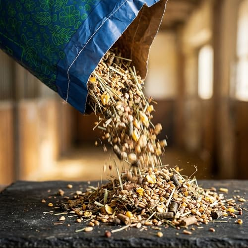 POLEN HJÄSTER Glädjer EKO MUSLI 20 kg – havrefritt foder för hyperaktiva hästar och fritid, fiberblandning med hack och örter, låg energi, rik på vitaminer och mineraler