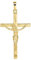 My Gold Herren Kreuz Anhänger Gold 585 (Ohne Kette) Echtes Gelbgold (14 Karat) 20mm x 38mm Inri Jesuskreuz Jesus Monaco V0010539
