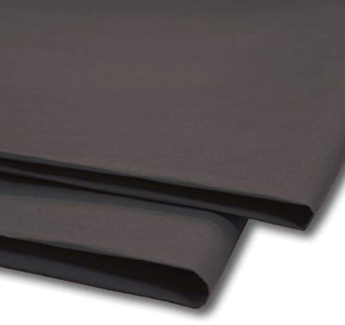 Sabco - Tissue Paper 100 Sheets, Gift Wrap, Mg and Acid Free, 20 X 30 Size, Wrapping Decorative Sketch and Cutting Paper for Art Craft & Packing. – Black