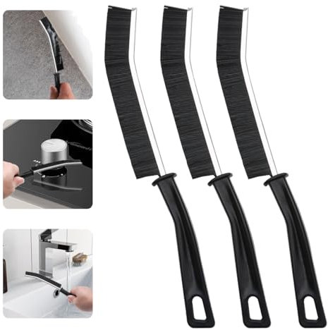 Lot de 3 Brosses de Nettoyage à Poils Durs – Brosse à Joints Carrelage, Idéal pour Salle de Bain, Cuisine, Toilettes, Évier, Douche et Sols