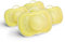 Herobility Gentle Pacifiers – Protective case – BPA-free – Large air vents – 6 – 24 months – 4-pack – Yellow