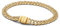 PANDORA Timeless Pavé Cuban Gliederarmband aus Sterling Silber mit vergoldeter Metalllegierung und Zirkonia Größe: 20 cm, 563008C01-20