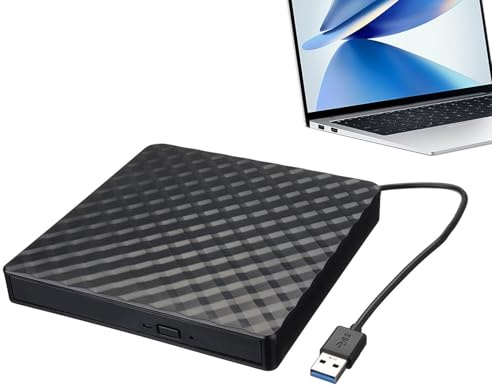 Disco rigido esterno USB 5Gbps - Registratore dati di backup, lettore di film multifunzione | Dispositivo di archiviazione ottico 3.0 ad alta velocità, bruciatore mobile emerge