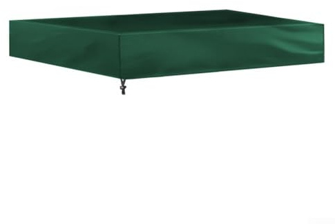 Copertura per sabbiera, 210 D, quadrata, impermeabile, resistente, per sabbiera, giocattolo da giardino, per bambini, copertura protettiva (verde, 120 x 120 cm)