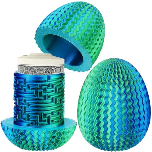 Mystery Egg Puzzle Box, Mystery Box for Cash, Money Puzzle Box 3D Annoying Gift Box with Maze Game Hidden Compartment forAdults & Kids, Birthdays, Christmas, Easter