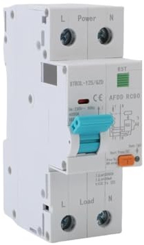 Disjoncteur différentiel monophasé (1P+N) avec protection contre les défauts d'arc électrique (AFDD), disjoncteur différentiel (RCBO), protection contre les surcharges et les défauts(40A)