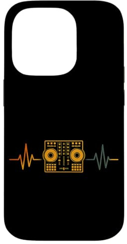 Contrôleur DJ Heartbeat Line Conception de producteur de Coque pour iPhone 14 Pro