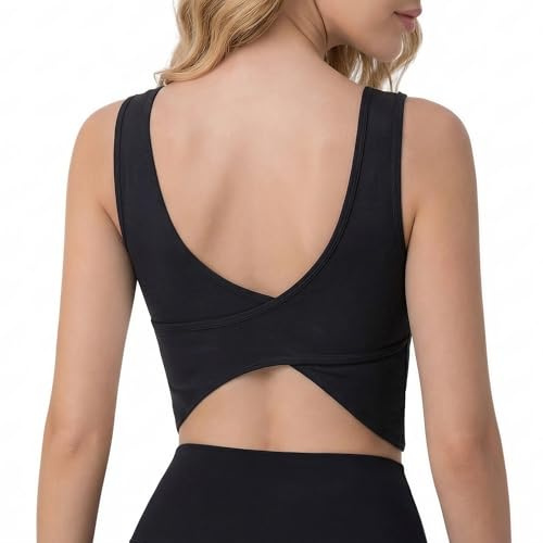 Débardeurs Sport Confortables Femme avec Soutien-Gorge intégré(Grand)