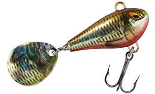Balzer Shirasu Colonel Spin Buddy Evil Eye - Jigspinner, Größe/Gewicht/Farbe:3.5cm / 6g / Rotfeder UV