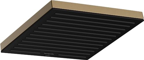 hansgrohe wassersparende Kopfbrause Pulsify E, Sparduschkopf (EcoSmart), Brausekopf 260mm, Duschkopf Regendusche mit 1 Strahlart, Brushed Bronze