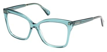 Max&Co. Mo5130 Prescription Eyewear Frames, Verde Claro Brillante, 53 Mujeres