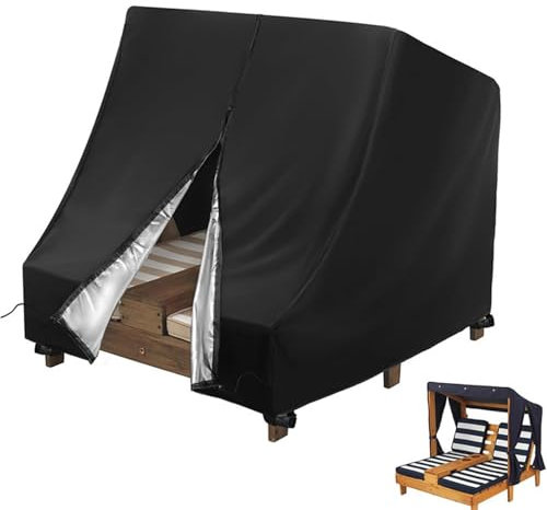 Funda para Chaise Lounge,Fundas para Chaise Lounge para Patio | Funda impermeable para tumbona doble de día de patio - Funda protectora para playa junto a la piscina, funda para sillón de piscina resi