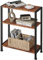 Beistelltisch, Kleiner Beistelltisch, Sofa Beistelltisch für schmale Räume, SchlankerBeistelltisch, Nachttisch, für Wohnzimmer Schlafzimmer Büro, Vintagebraun