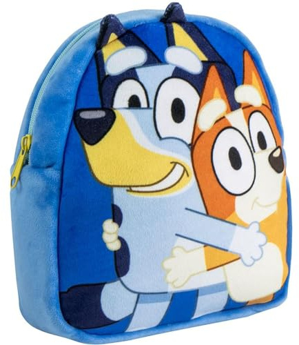 Mochila Guarderia Personaje Bluey Medidas 18.0x22.0x4.0 cm para Niñ@s pequeños Asas Ajustables y Ergonómica | Mochila Infantil Comodidad y Ajuste Espacio, Material Resistente y Fácil Limpiar
