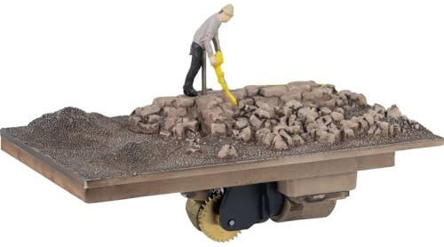 FALLER H0 byggnadsarbetare målad med kompressor, stående