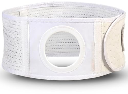 Stomiband för Män, Unisex Stomibandage, Allroundskydd, Bukbandage med Stomiöppning, Stomitillbehör(S)