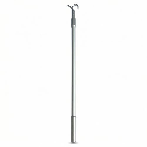 Draw Rod For Cordless Blinds and shades, Multi-use and Universal Rod, Easy Pull Down and Lift up Adjustable Blinds Rod, Matte Silver,Telescopic 13-24 inches